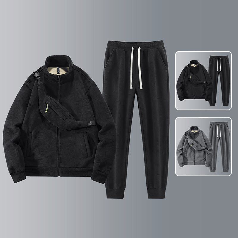 Men’s Black Fleece Tracksuit