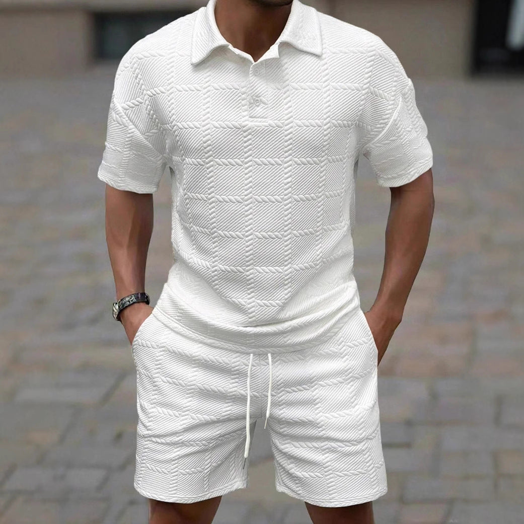 Men’s Summer Polo Short Set