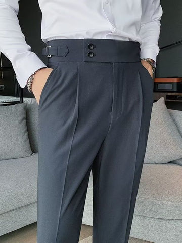 Men’s White Slim Fit Dress Pants – Elegance & Modern Style