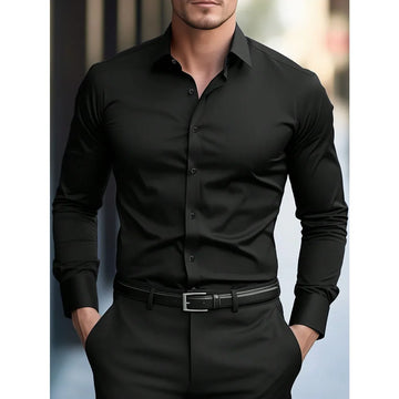 Men’s Slim Fit Long Sleeve Shirt – Elegant & Modern Style